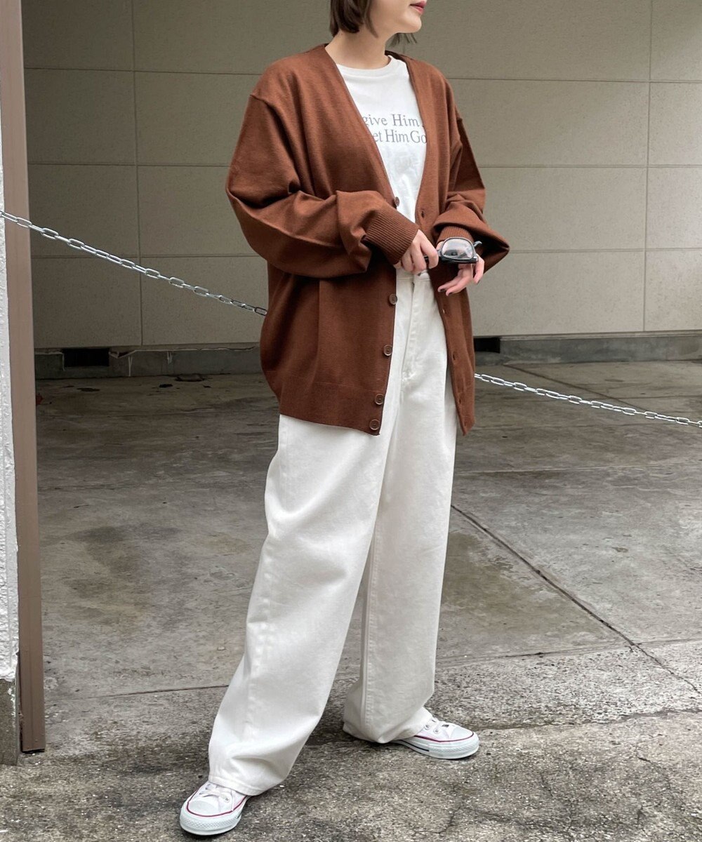 WEGO ドロップショルダーカーディガン 