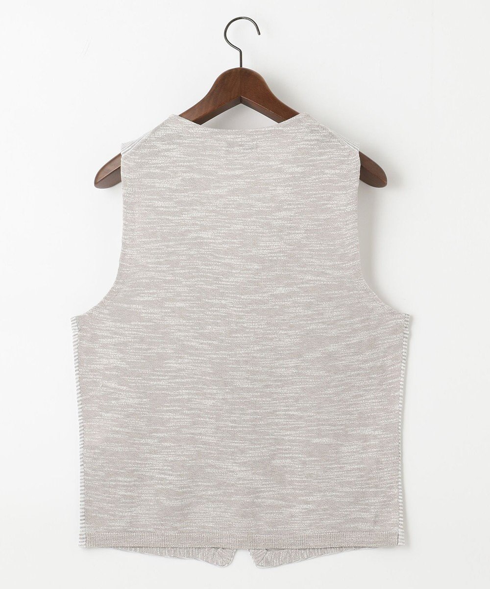 JOSEPH ABBOUD 【キングサイズ・軽い/洗える】スラブギマボーダーニットベスト 