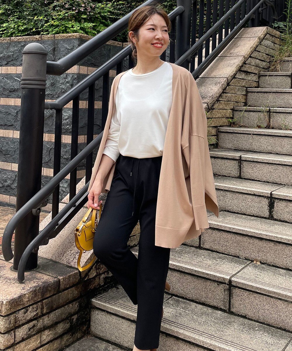 UNFILO スタイルアップニット カーディガン 