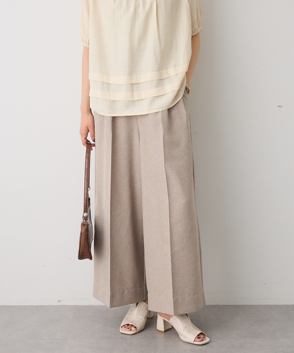 CRAFT STANDARD BOUTIQUE リネンライク3タックパンツ 