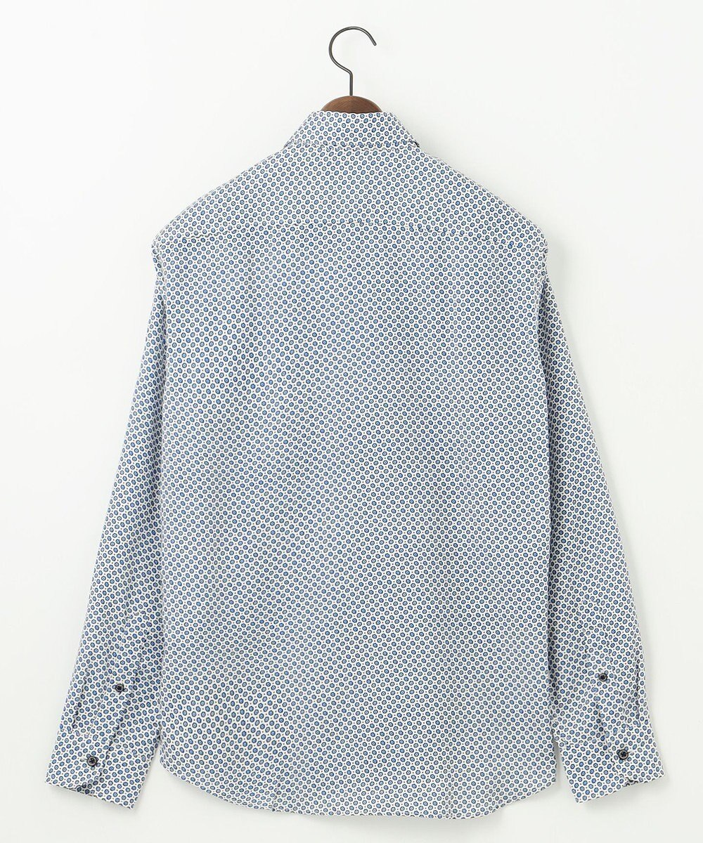 JOSEPH ABBOUD 【エコ素材】 ヘキサゴンジオメトリックパターン シャツ 