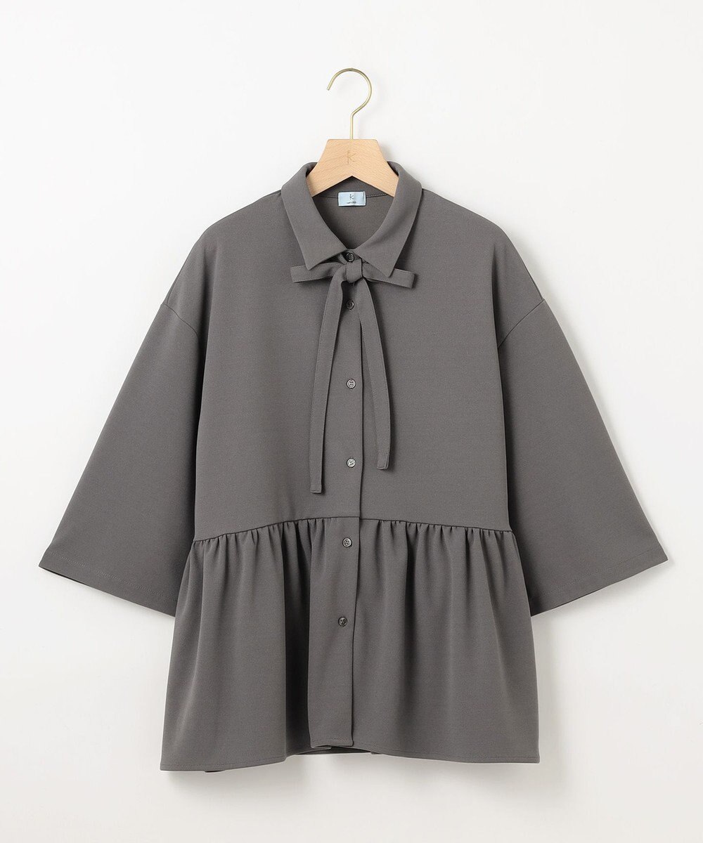 組曲 S ジョーゼットジャージーボウタイチュニック ブラウス 