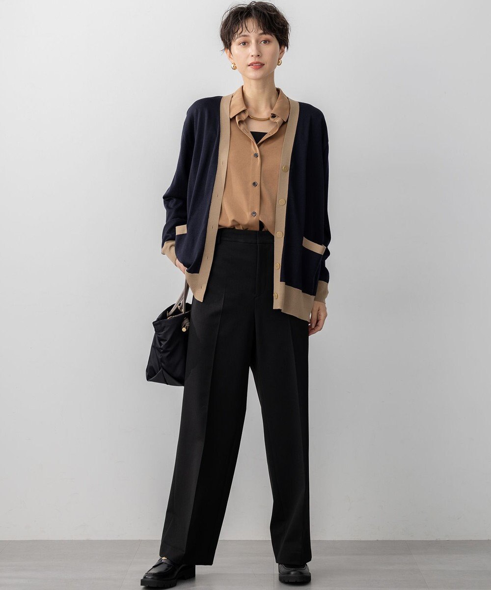 23区 L 【洗える】ベアトップ パッド付き キャミソール 