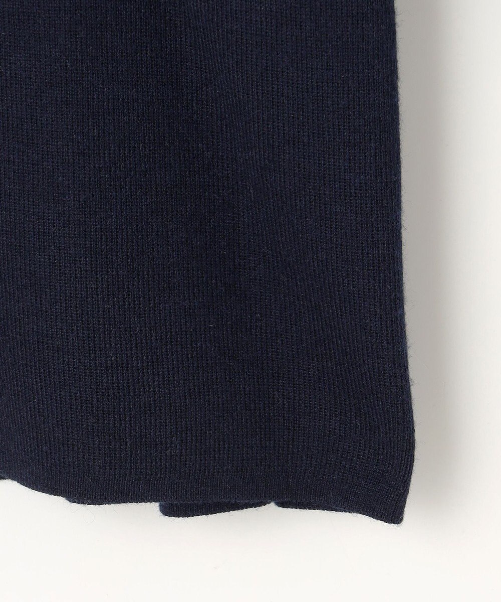 自由区 L 【洗える】シルクウールリブタートルネック ニット 