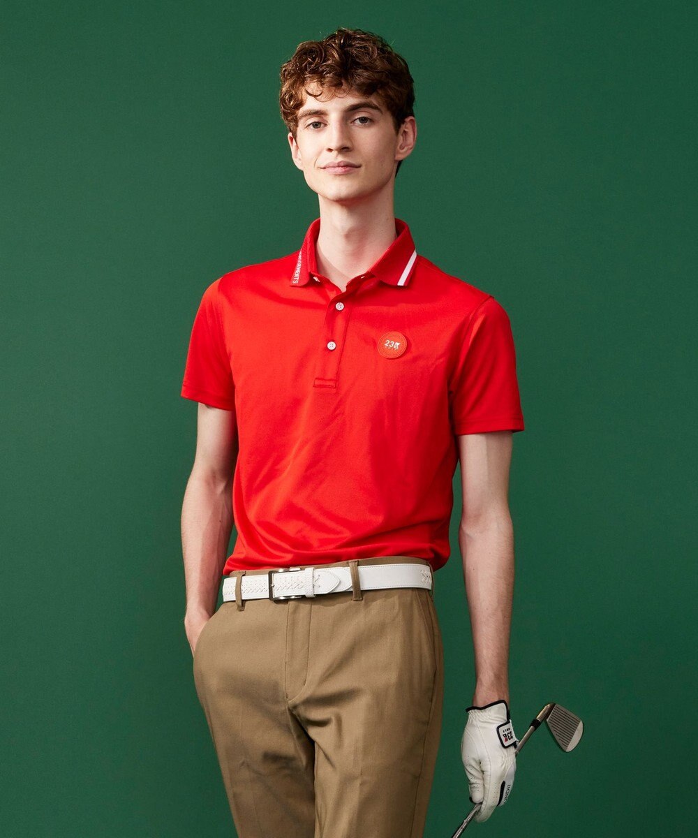 23区GOLF 盛夏対応のマルチ機能【接触冷感・UVケア・吸水速乾】【MEN】カノコシャツ 