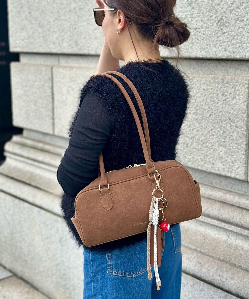 LA BAGAGERIE 【インスタグラマー Chiyoさん×LA BAGAGERIE】スクエアボストン 