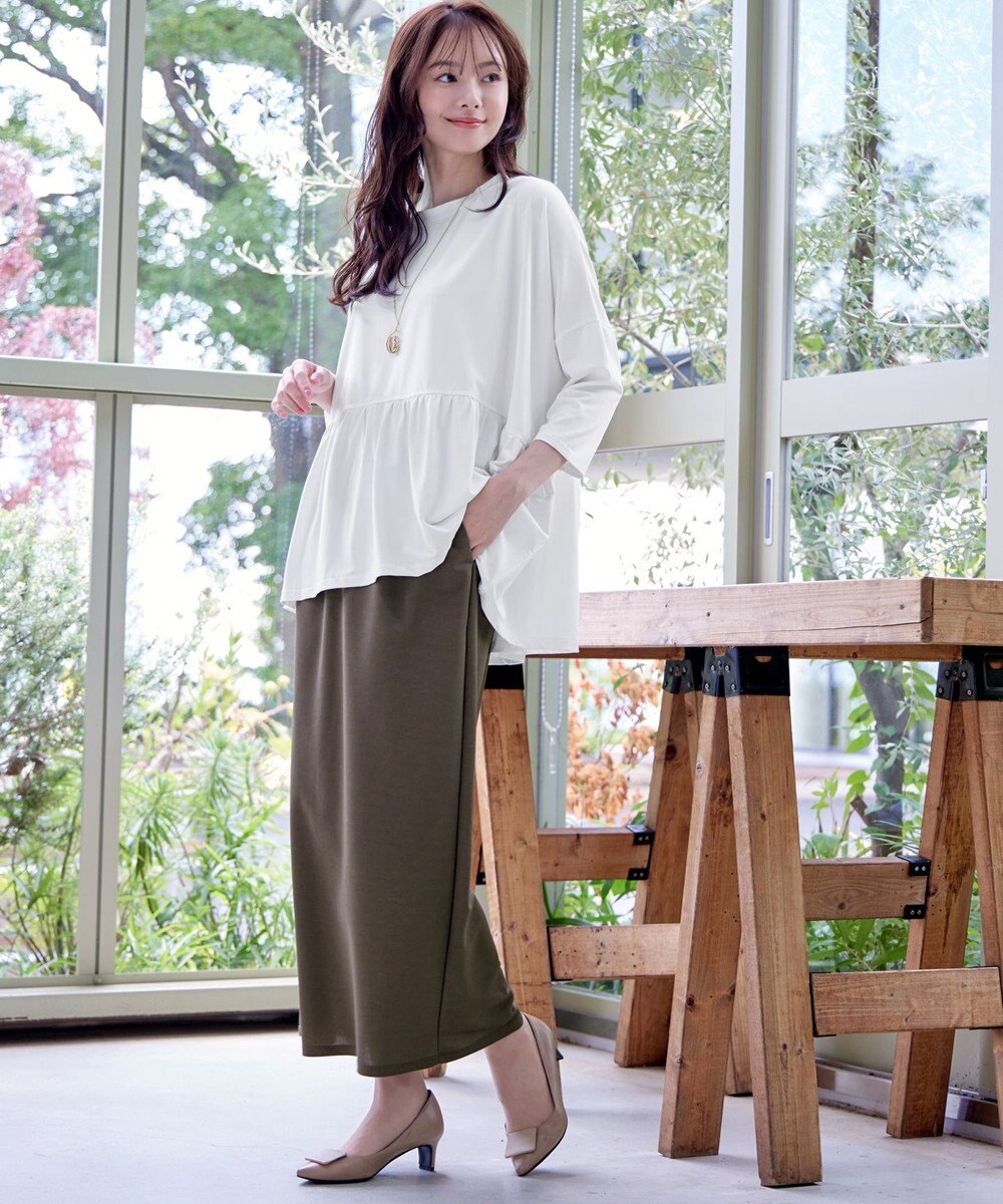 Tiaclasse 【選べる】フレア＆タイトカノコスカート 