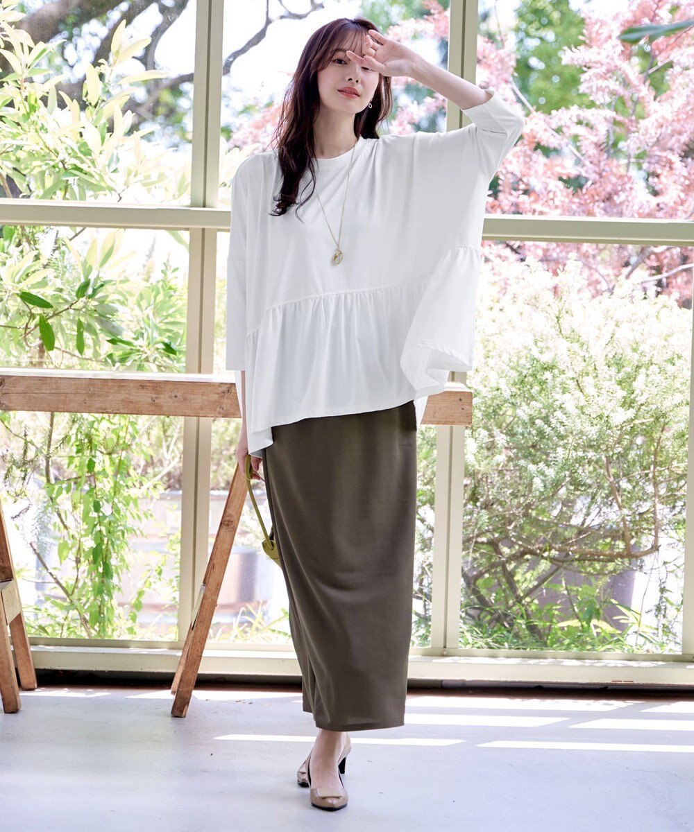 Tiaclasse 【選べる】フレア＆タイトカノコスカート 