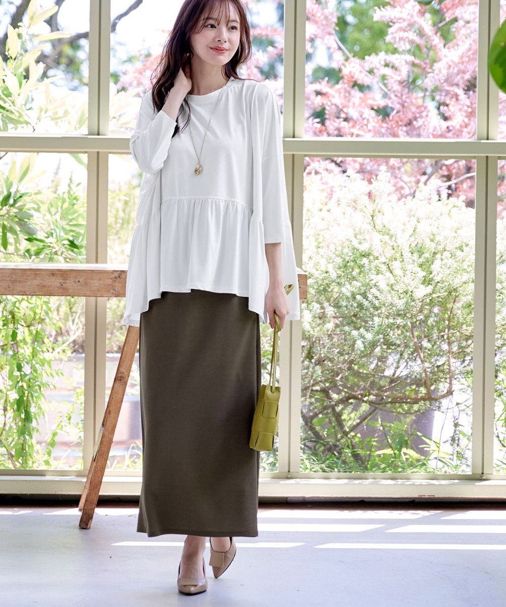 Tiaclasse 【選べる】フレア＆タイトカノコスカート 