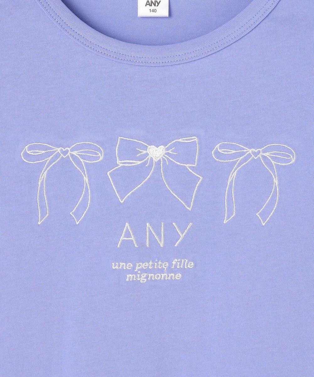 ANY KIDS 【Good Price】 ANY刺繍 長袖Tシャツ 
