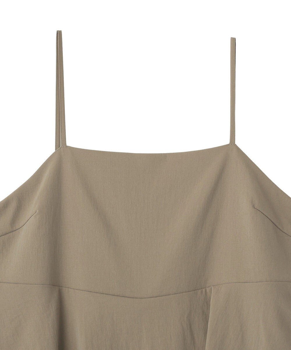 YECCA VECCA ドライタッチペプラムサロペット 