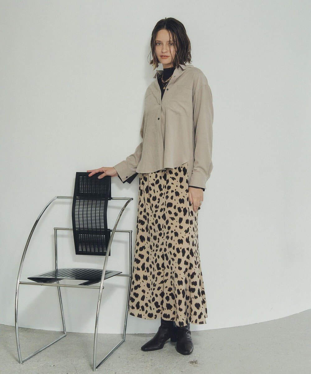 YECCA VECCA ピーチ起毛シャツ 