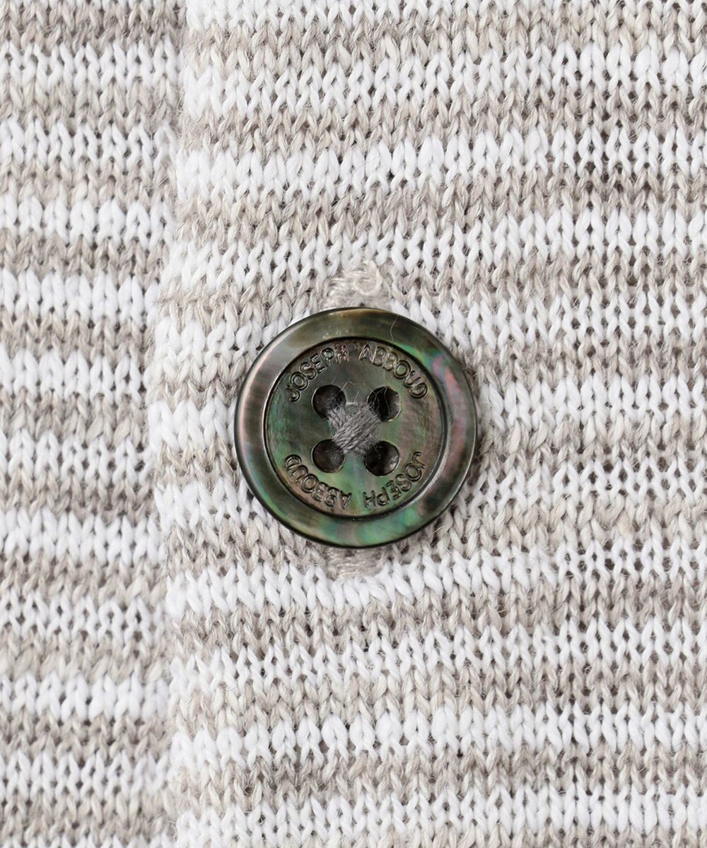 JOSEPH ABBOUD 【キングサイズ・軽い/洗える】スラブギマボーダーニットベスト 