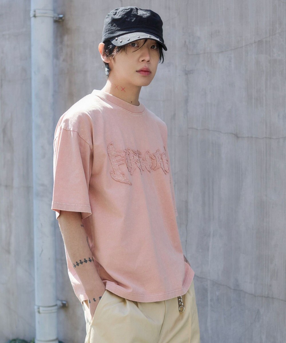 WEGO 【ユニセックス着用ITEM/MLサイズ展開】ブリーチダメージアップリケT（SS） 