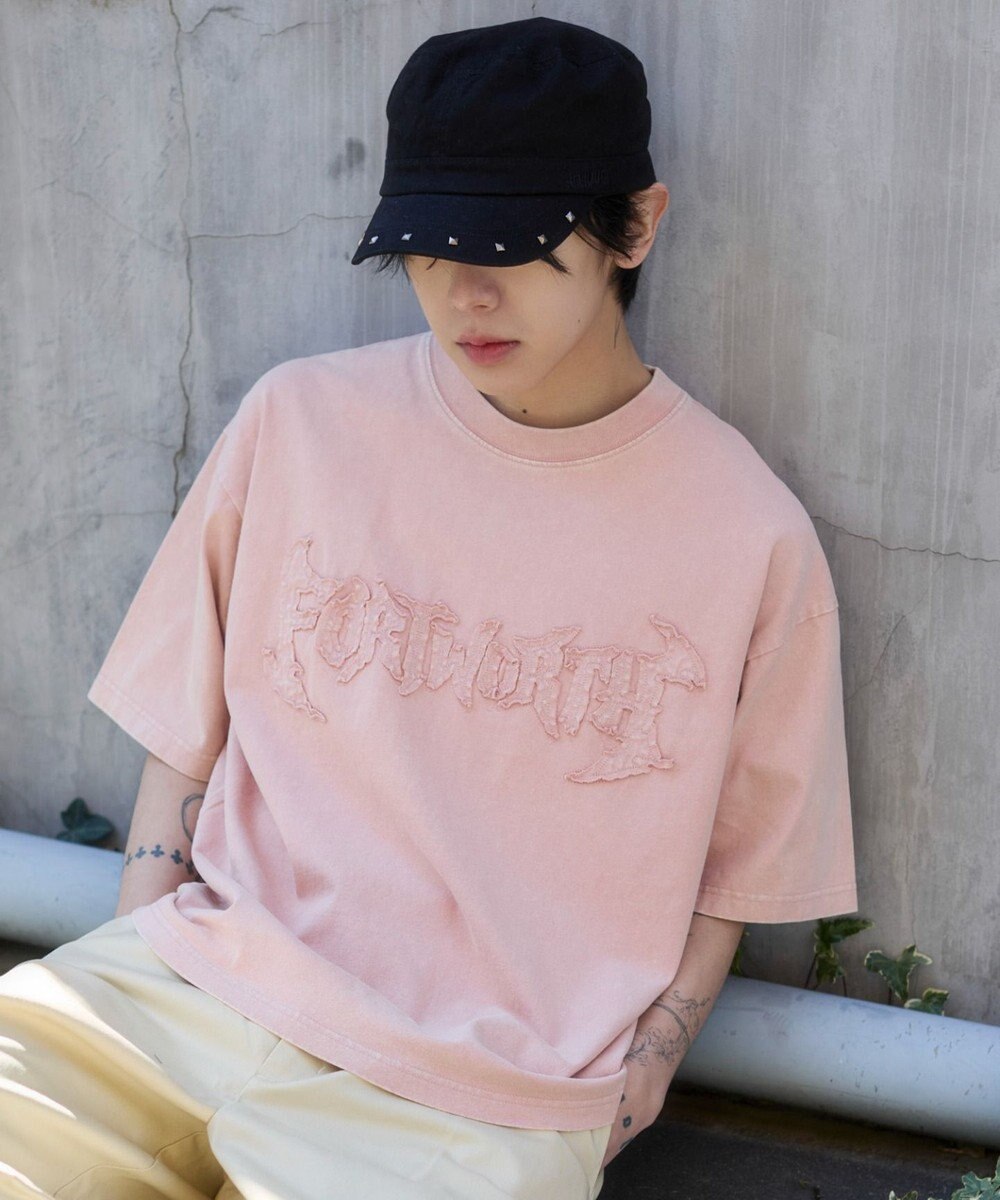 WEGO 【ユニセックス着用ITEM/MLサイズ展開】ブリーチダメージアップリケT（SS） 