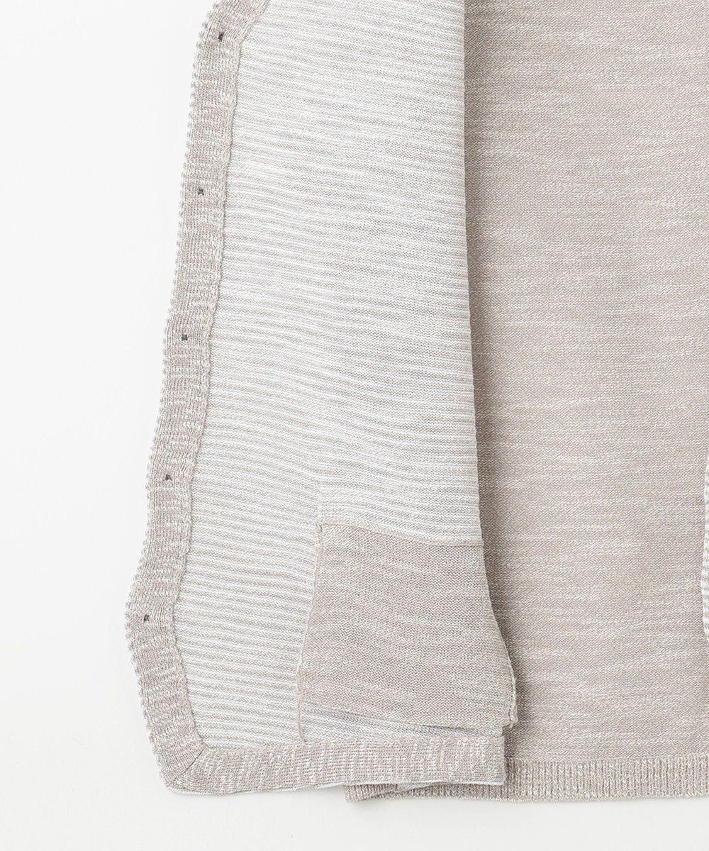 JOSEPH ABBOUD 【キングサイズ・軽い/洗える】スラブギマボーダーニットベスト 