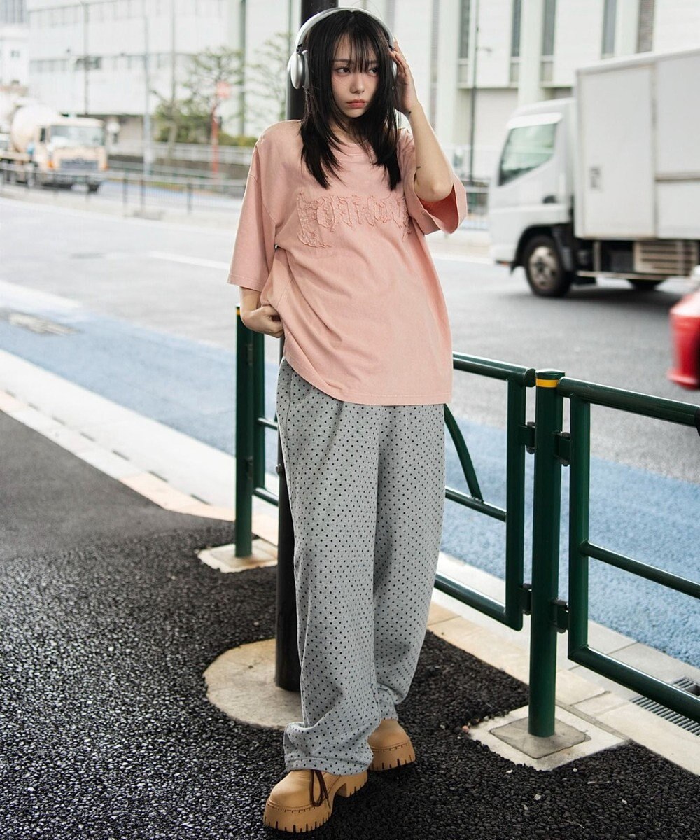 WEGO 【ユニセックス着用ITEM/MLサイズ展開】ブリーチダメージアップリケT（SS） 