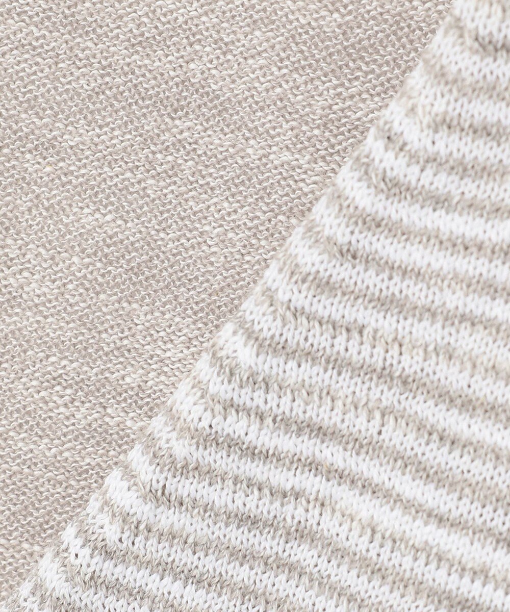 JOSEPH ABBOUD 【キングサイズ・軽い/洗える】スラブギマボーダーニットベスト 