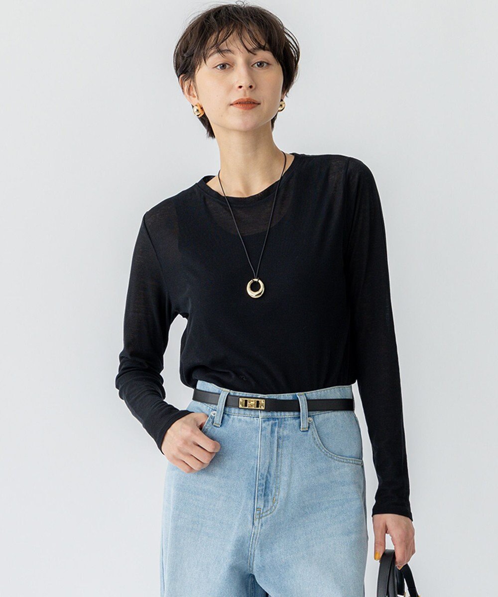 23区 S 【Oggi5月号掲載/洗える】シアー レイヤード TEE 