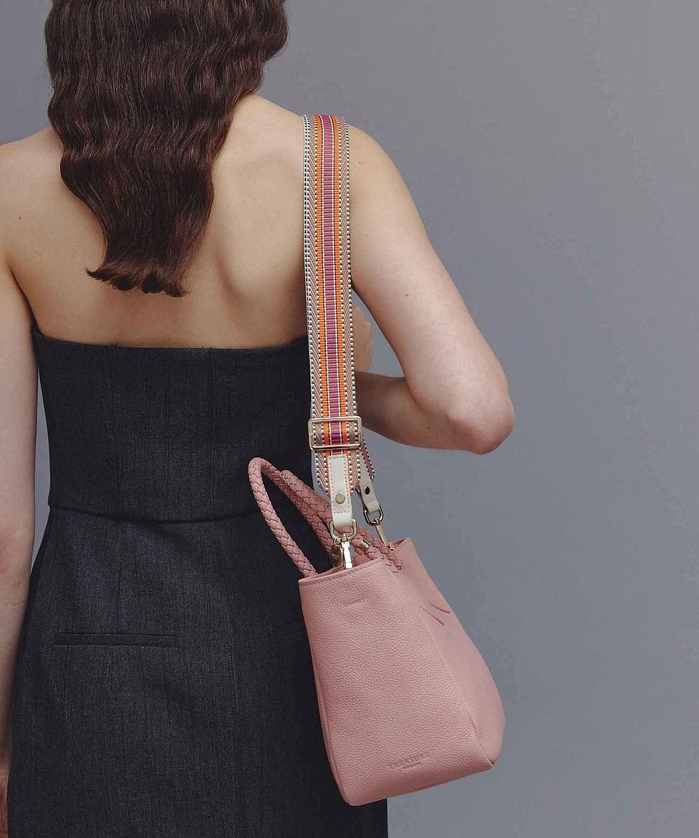 TOPKAPI 【ドラマ着用】【TREASURE TOPKAPI】シュリンクレザー メッシュハンドル ショルダー付き ミニ トート バッグ 