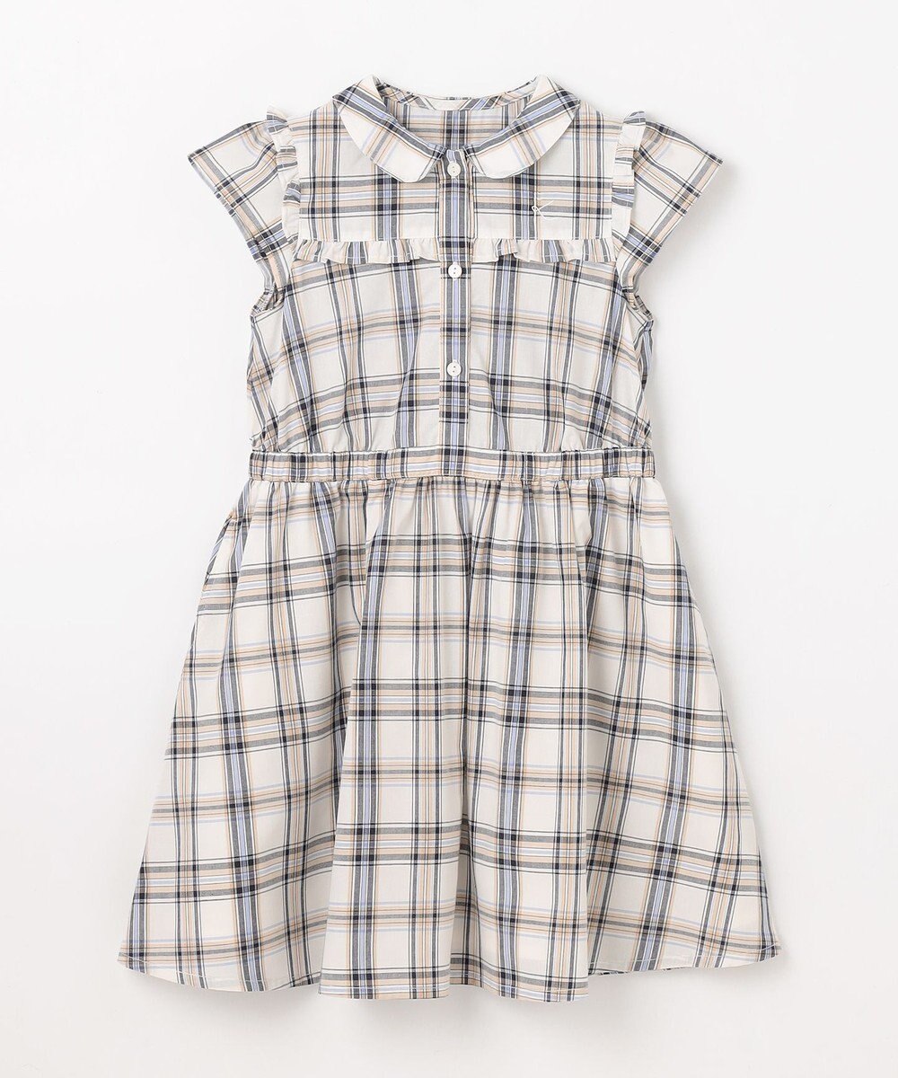 組曲 KIDS 【110-140㎝】プランタンチェック ワンピース 