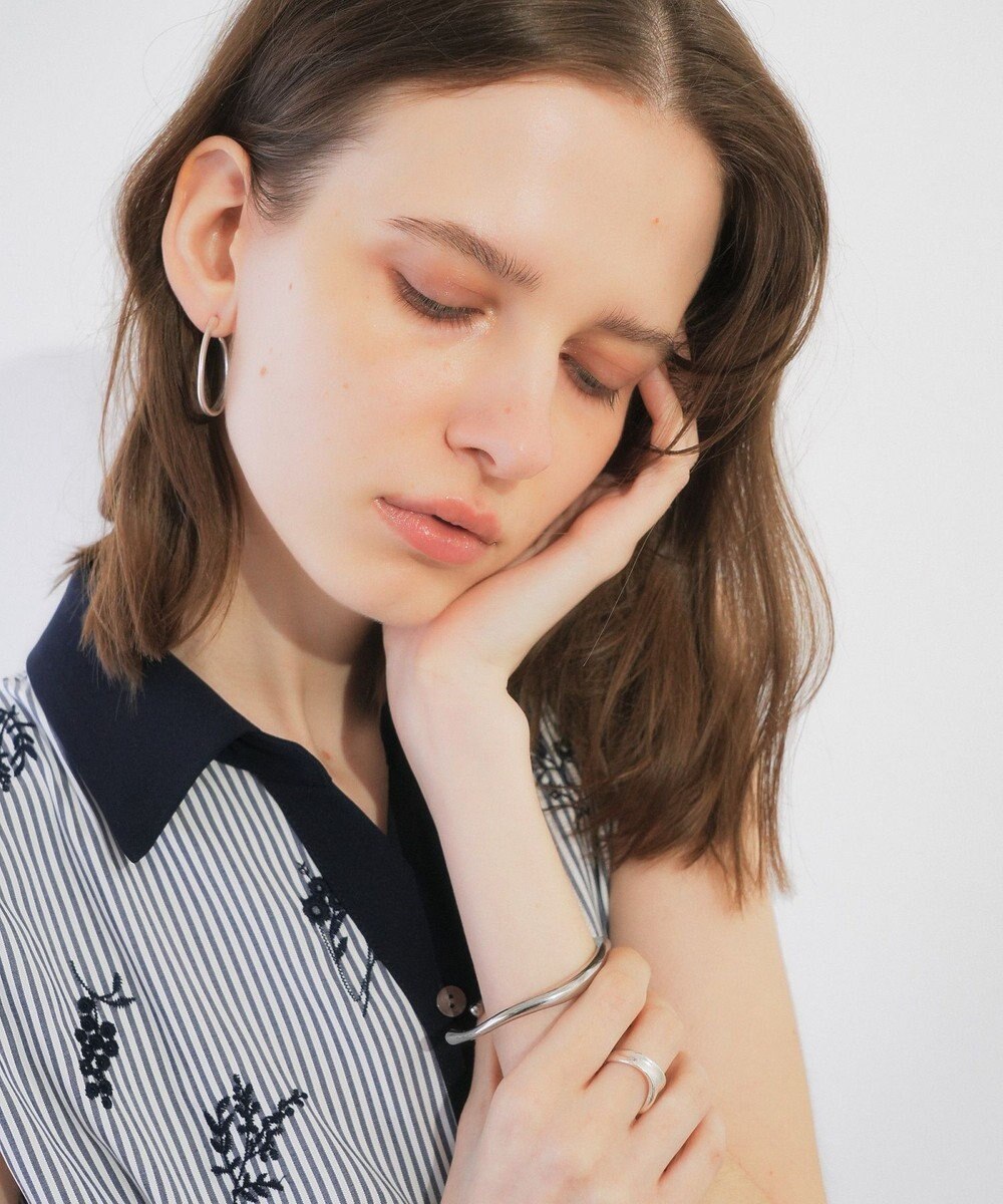 YECCA VECCA メタルフープピアス 