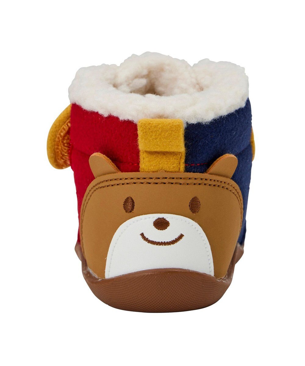 MIKI HOUSE HOT BISCUITS 【11.5-13.5cm】 かかと顔ドン あったかボア付き ファーストシューズ 