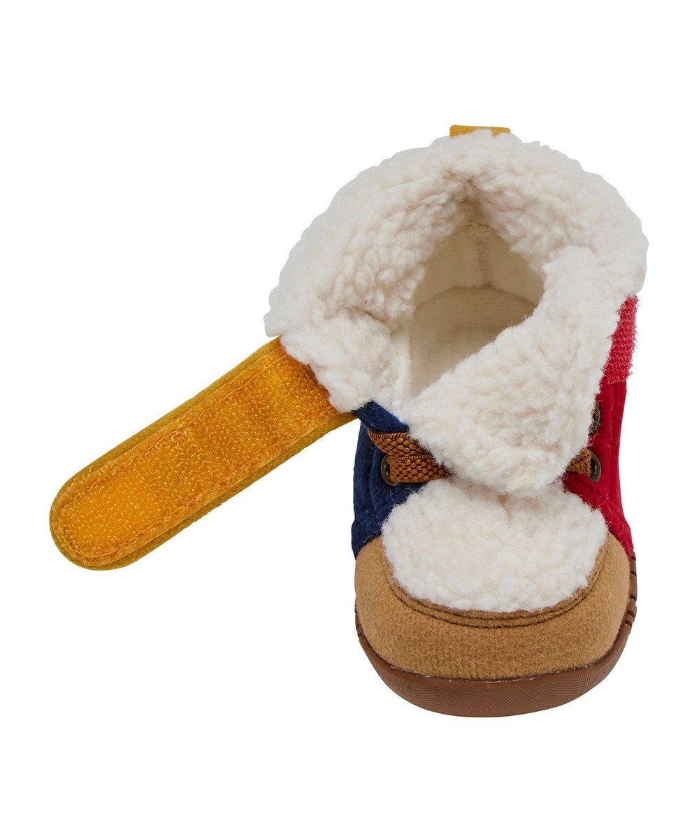 MIKI HOUSE HOT BISCUITS 【11.5-13.5cm】 かかと顔ドン あったかボア付き ファーストシューズ 