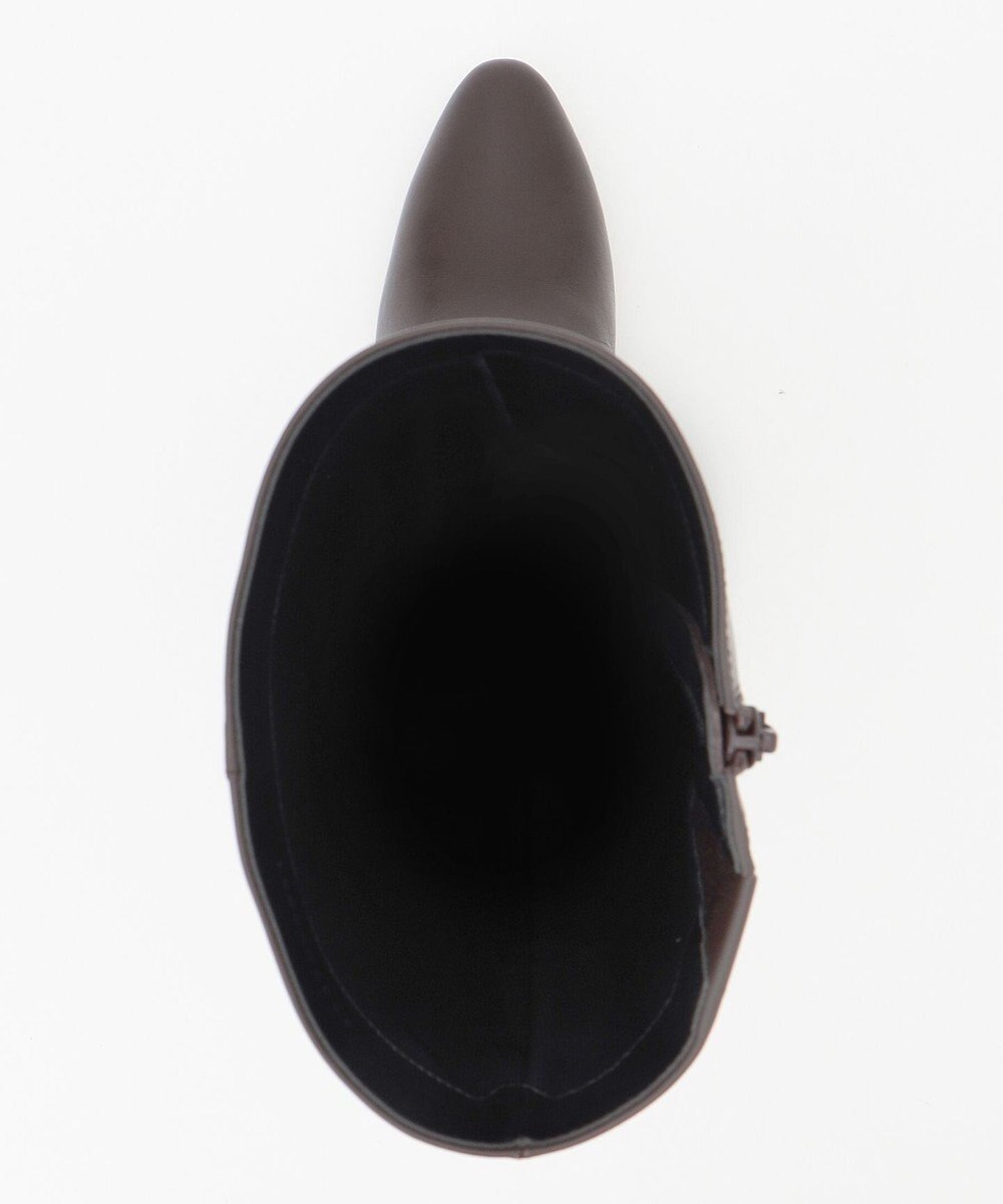 自由区 レザーロングブーツ 