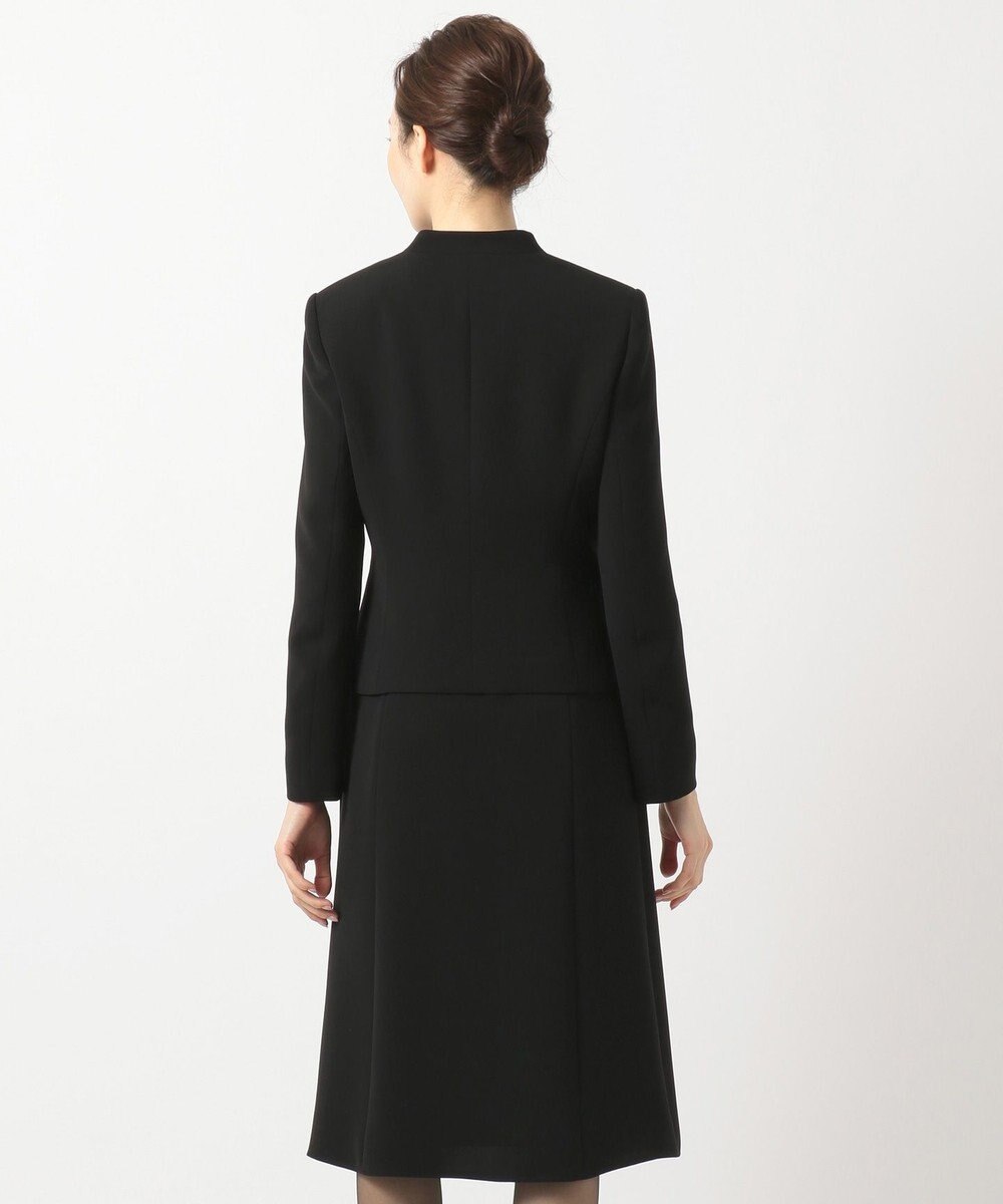 自由区 FORMAL 【洗える/縦横ストレッチ】セオプラスエス横二重ジャケット＋ワンピース 