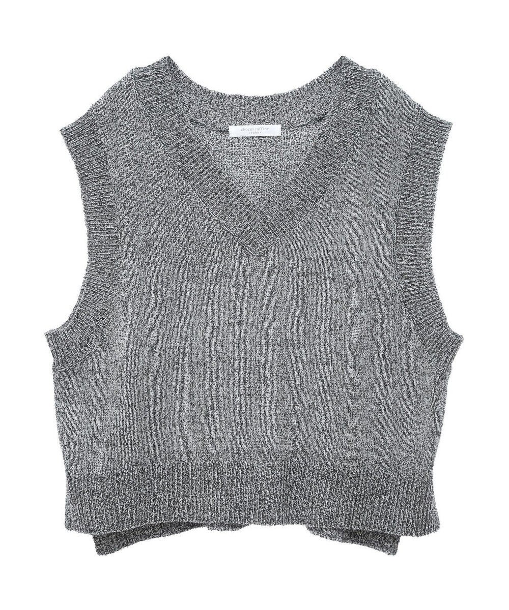 Green Parks ショートラメニットベスト 