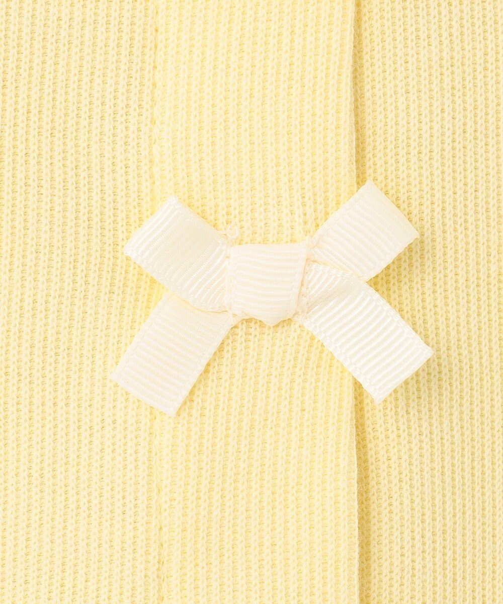 ANY KIDS スナップボタン リボン カーディガン 