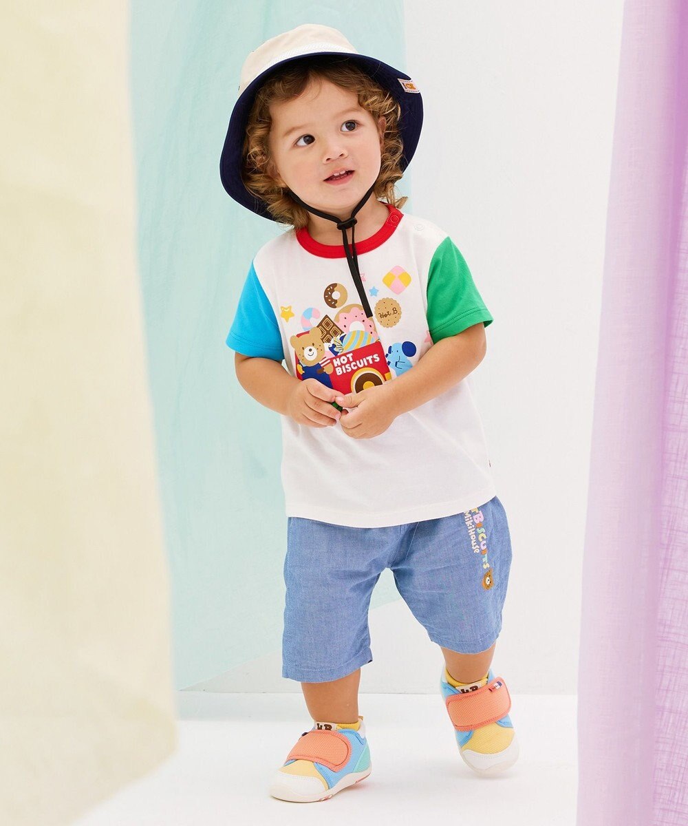 MIKI HOUSE HOT BISCUITS 【48-54cm】 日よけ付き サファリハット 