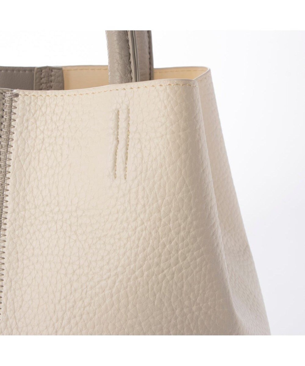 UNBILLION カシュカシュ cachecache / バイカラーフェイクレザートート 