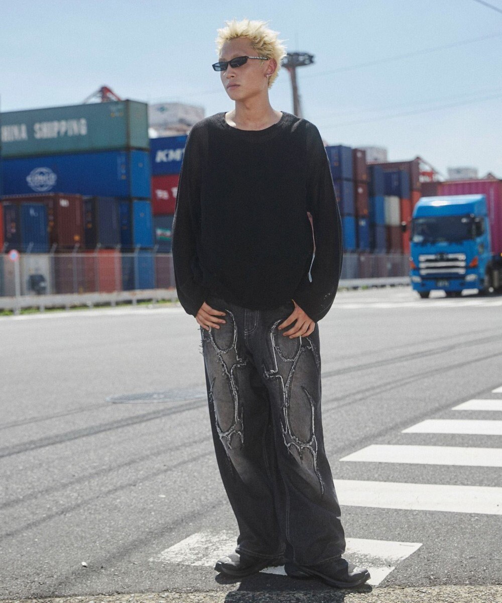 WEGO メッシュニットプルオーバー（LS） 