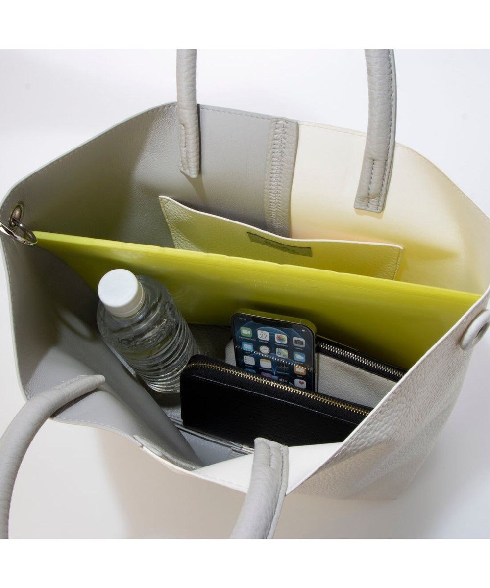 UNBILLION カシュカシュ cachecache / バイカラーフェイクレザートート 