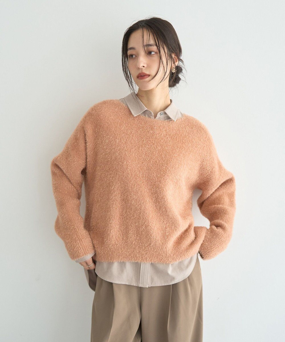 YECCA VECCA ピーチ起毛シャツ 