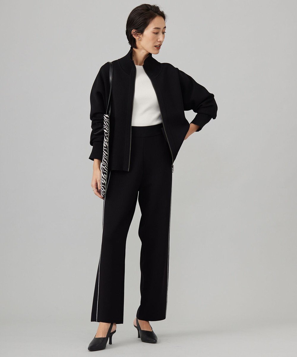 ICB 【洗える】シンセティックダブルフェイス  ニットトラックパンツ 