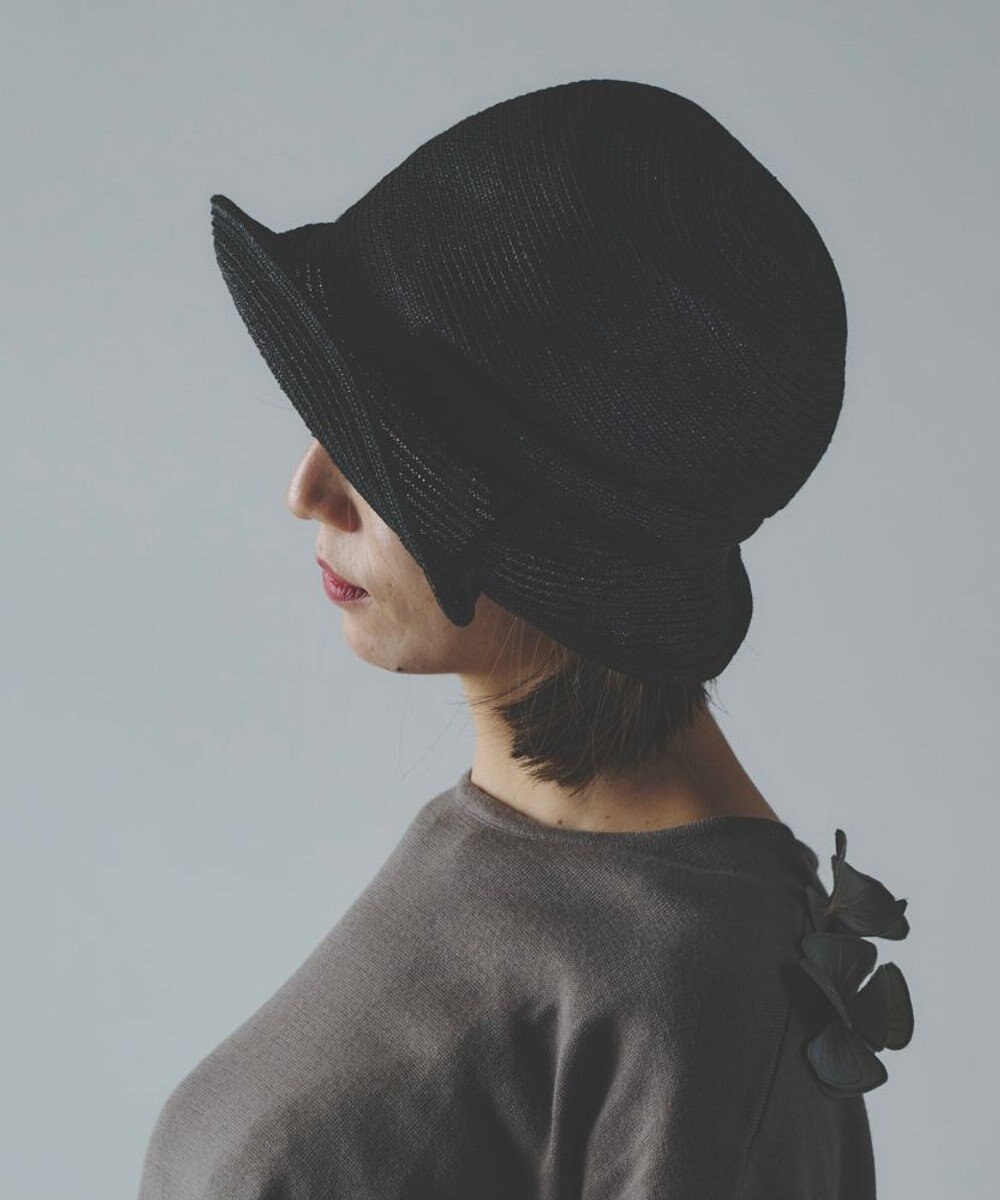 AND WOOL 〈UVカット加工〉〈軽くて折りたためる〉サイドタックの帽子 