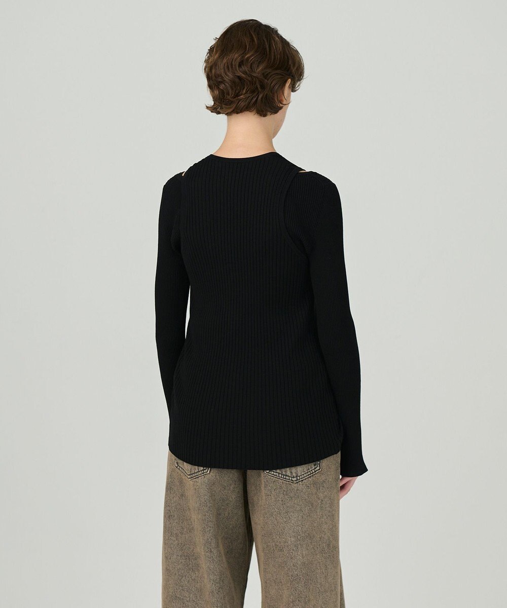 GRACE CONTINENTAL リブニットベスト 