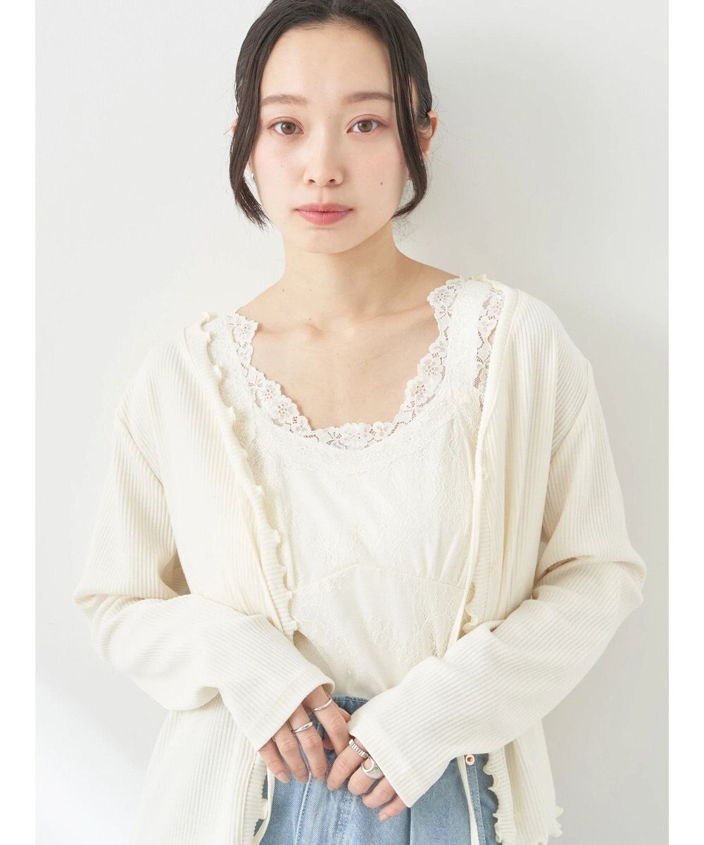 earth music&ecology 総レースキャミソール 