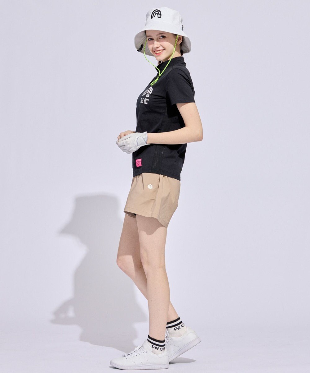 PW CIRCULUS 【WOMEN】メッシュコンビ モックネックT ゴルフウェア レディース 