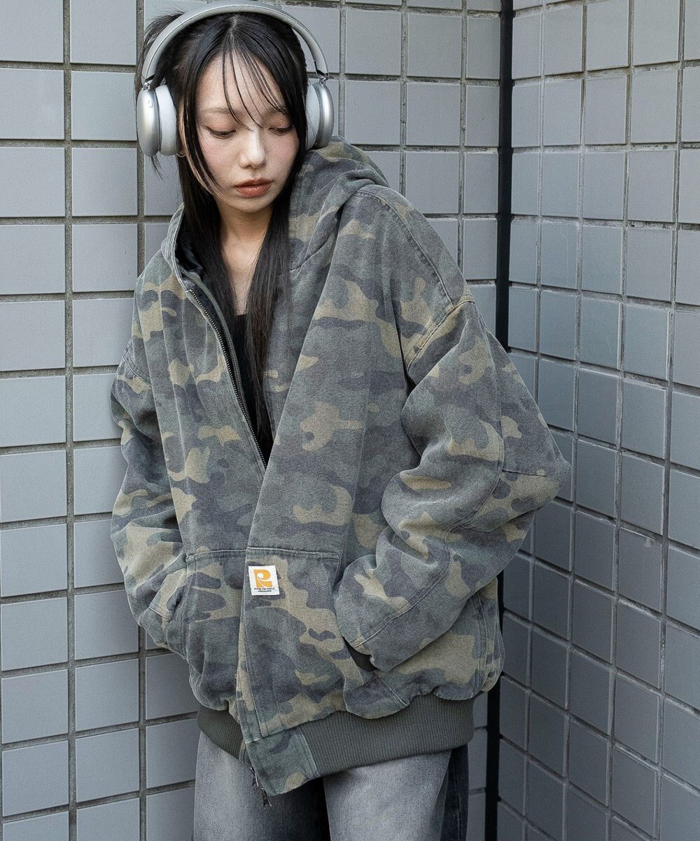 WEGO ワーカーズキルトフードブルゾン 