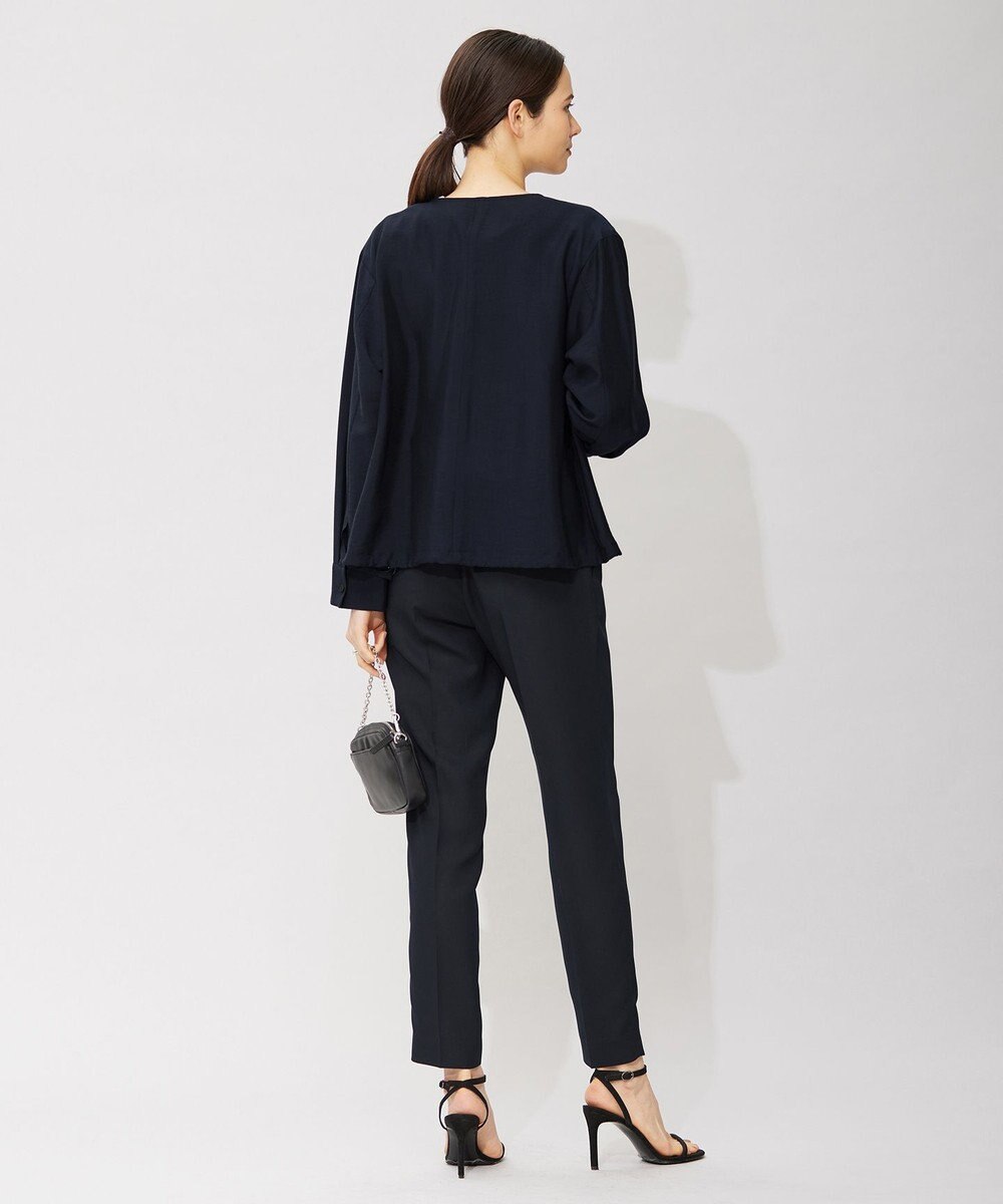 ICB リヨセルナイロンワッシャー ノーカラーブルゾン 