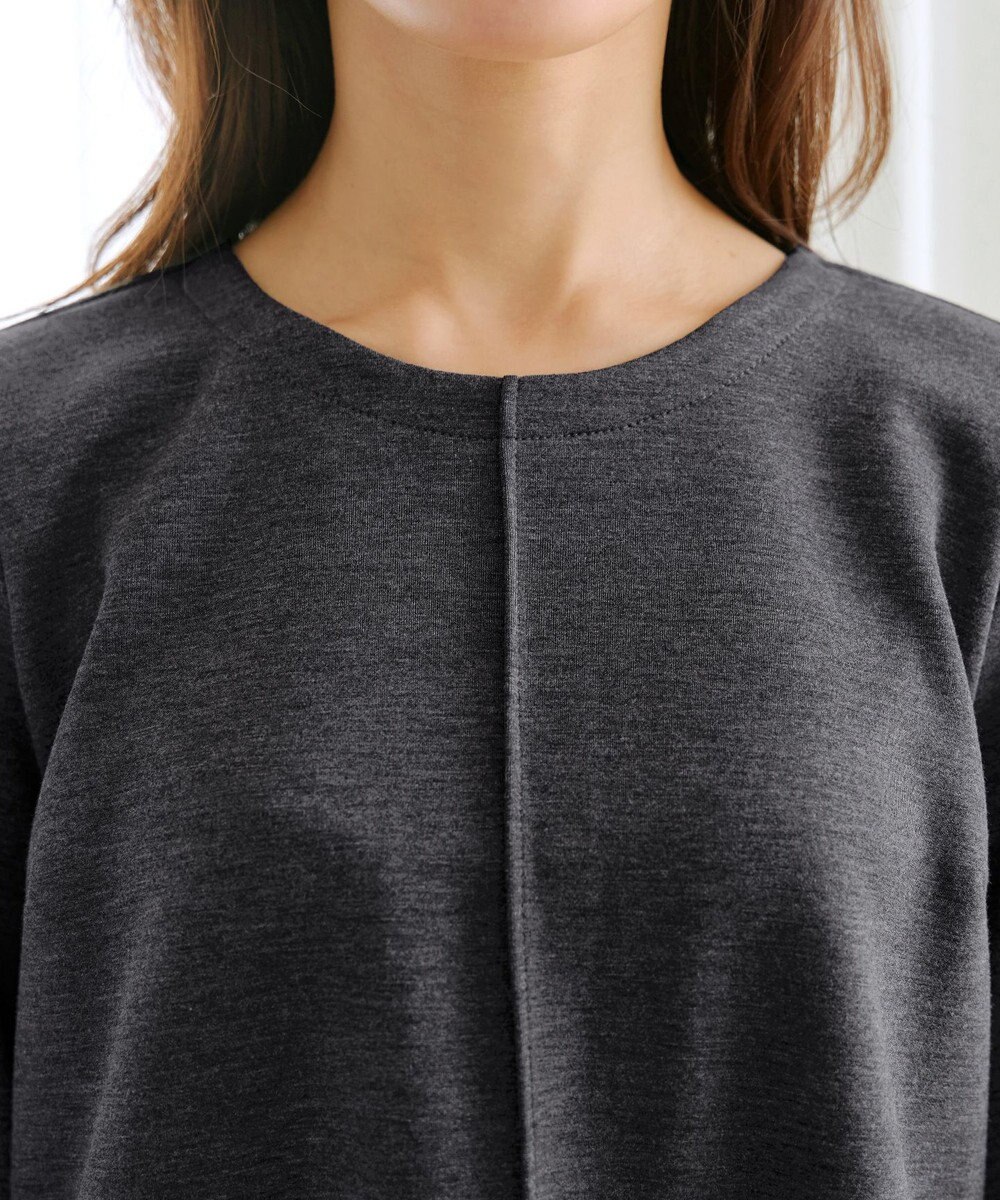 Tiaclasse 【洗える】ボンディングパフスリーブチュニック 