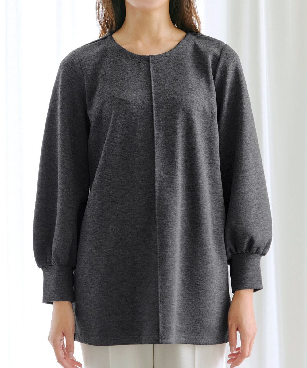 Tiaclasse 【洗える】ボンディングパフスリーブチュニック 