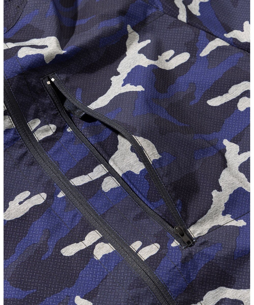 JOSEPH ABBOUD MOUNTAIN 【ストレッチ/軽量/撥水/ポケッタブル】エンボスカモフラージュ パーカー 