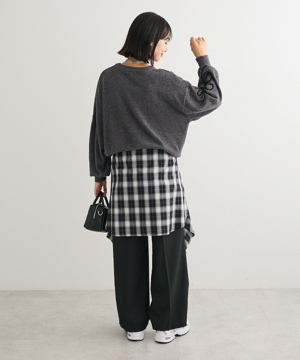 Green Parks 刺繍コードニットプルオーバー 