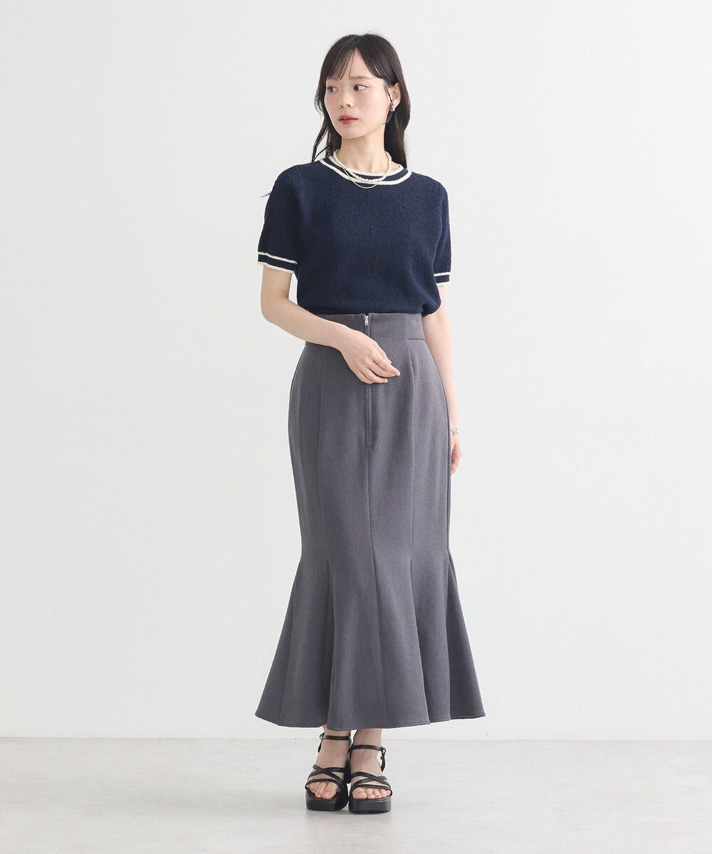 earth music&ecology フロントジップマーメイドスカート 