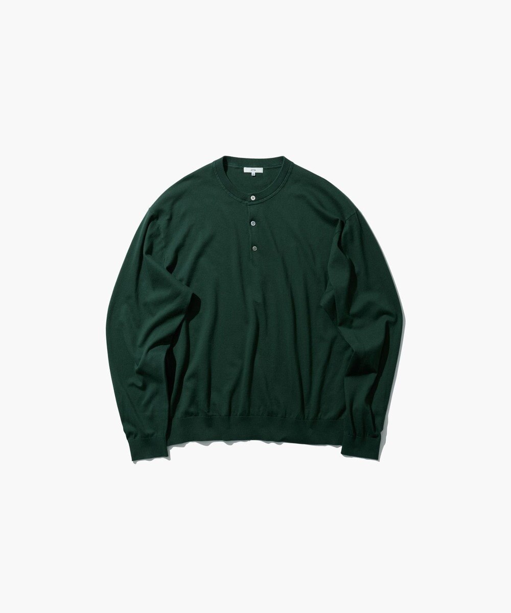 ATON SMOOTH SUVIN | ヘンリーネックセーター - UNISEX 